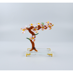 Crystal tree - brown-pink
