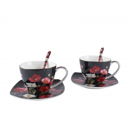 Cup and saucer set for 2