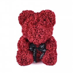 Valentine bear with bow (M)