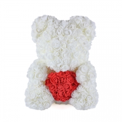 Valentine bear with heart (M)