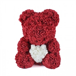 Valentine bear with heart (M)