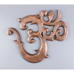 Indická kovová dekorácia "Óm"