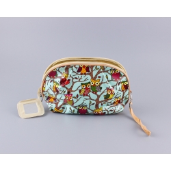 Cosmetic bag with mirror