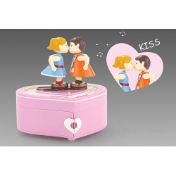"Valentine Kiss" music box...
