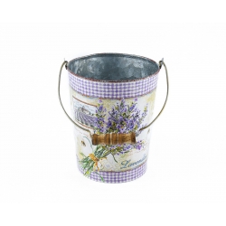 Metal flowerpot "Lavender"