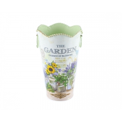 Metal flowerpot "The Garden"