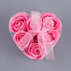 Soap roses in a gift box