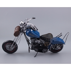 Kovová motorka - modrá